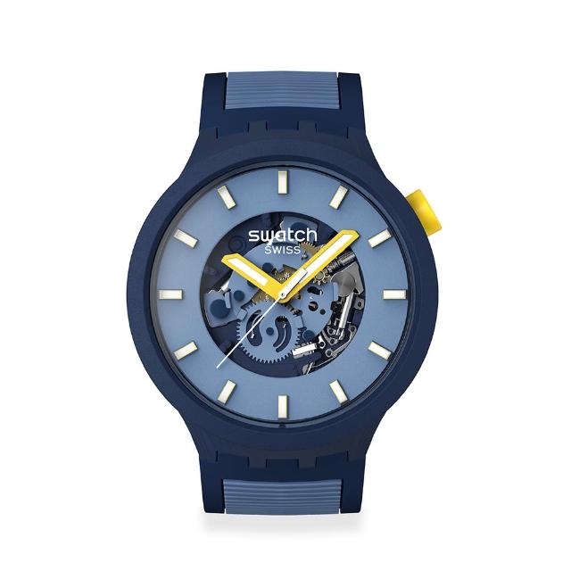 【SWATCH】BELOW THE HORIZON 大錶面手錶/男錶/女錶/瑞士製造 SB05N117(47mm)