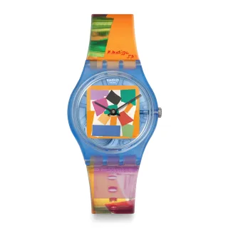 【SWATCH】MATISSE`S SNAIL 馬諦斯《蝸牛》/泰德美術館聯名 SO28Z127 (34mm)