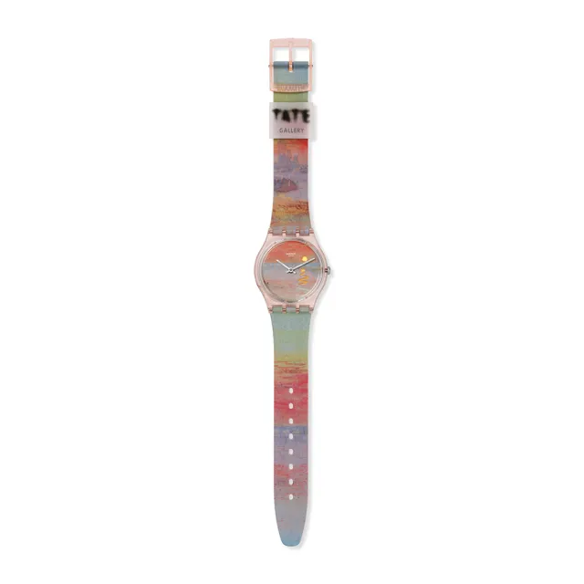【SWATCH】TURNER‵S SCARLET SUNSET 透納《猩紅日落》/泰德美術館聯名 SO28Z700 (34mm)