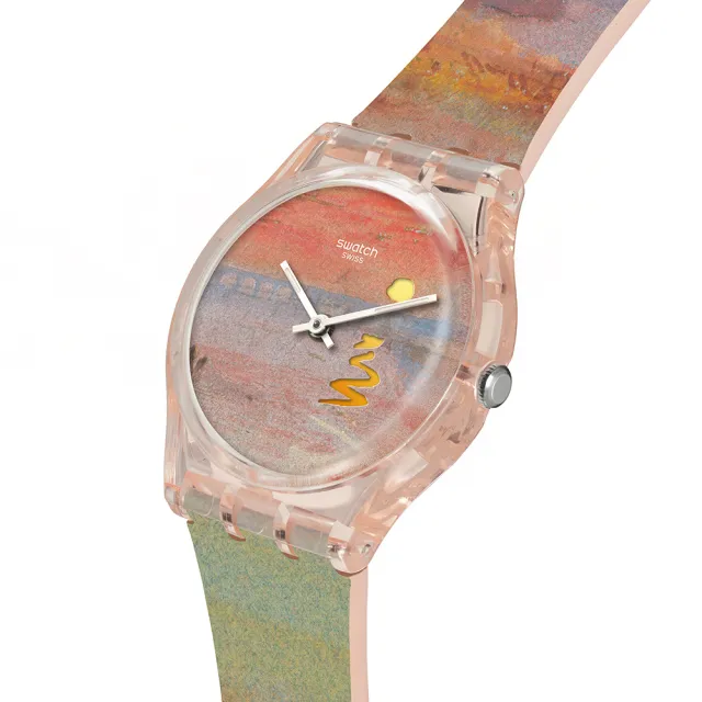 【SWATCH】TURNER‵S SCARLET SUNSET 透納《猩紅日落》/泰德美術館聯名 SO28Z700 (34mm)