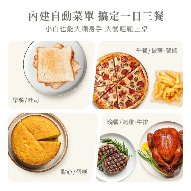 【SAMPO 聲寶】21L隱藏式發熱管氣炸電烤箱(KZ-XC21B)