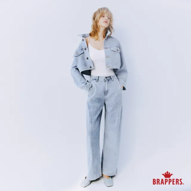 【BRAPPERS】女款 雲朵棉錐形褲(淺藍)