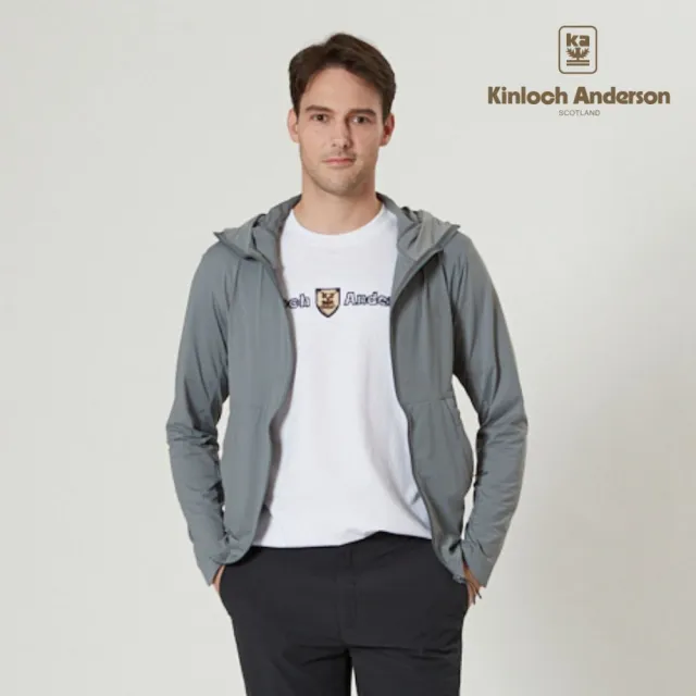 【Kinloch Anderson】金安德森男裝 高彈機能連帽外套(男女款/超輕量/抗皺冰涼感/防曬遮陽/多色任選)