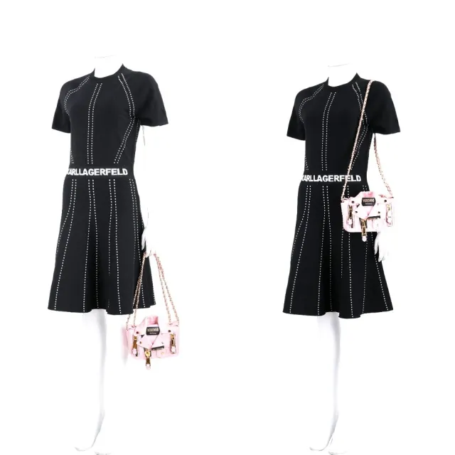 【MOSCHINO】Biker 夾克造型 品牌經典真皮斜背包-4款可選