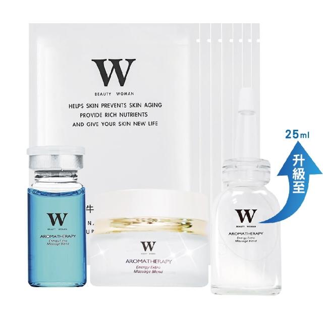【W 修護保養】黃金密集七天修護3件組+蝸牛特潤修護面膜7片 (保濕力優 修護力強)