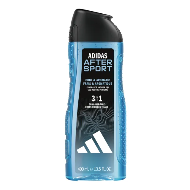 【adidas 愛迪達】三合一潔顏洗髮沐浴露-運動修復(400ml)