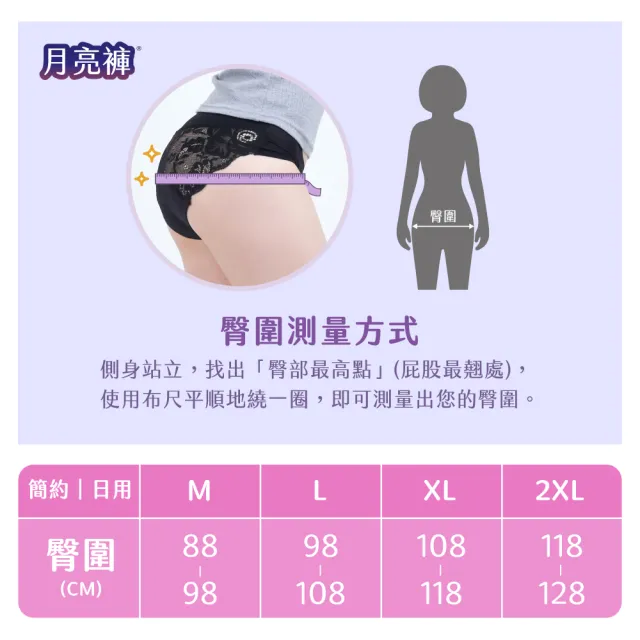 【月亮褲】官方直營 棉感簡約日用中腰 生理褲 吸血內褲｜芋泥紫(長效消臭｜親膚柔軟不磨｜彈力不緊繃)
