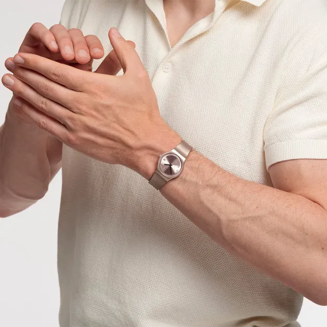 【SWATCH】PINKBAYA 經典手錶/男錶/女錶/瑞士製造 GP403(34mm)