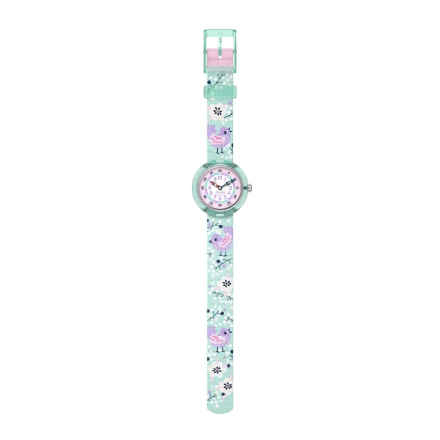 【Flik Flak】兒童手錶 TWEET TWEET 兒童禮物/安全防水/瑞士製造 FBNP249 (31.85mm)