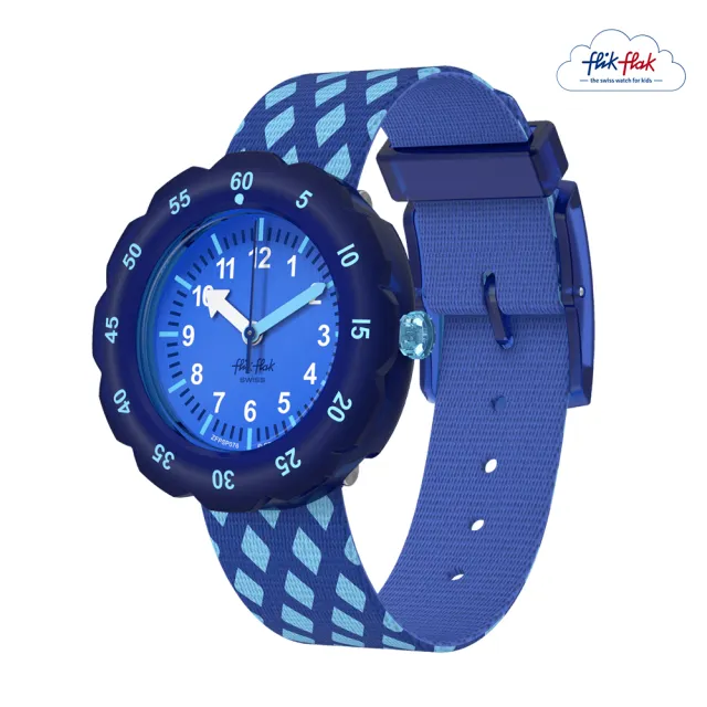 【Flik Flak】兒童手錶 CRISS-CROSS / TEXTILE STRAP 兒童禮物/安全防水/瑞士製造 FPSP076(31.85mm)