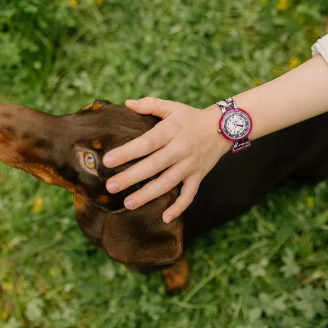 【Flik Flak】兒童手錶 WOOF WOOF TIME 兒童禮物/安全防水/瑞士製造 FPNP163(31.85mm)