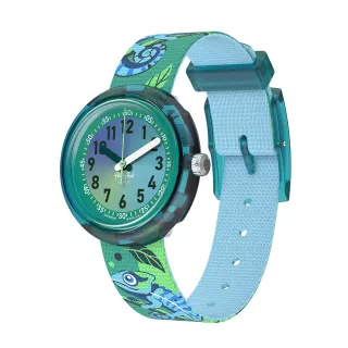 【Flik Flak】兒童手錶 CAMO FRIENDS 兒童禮物/安全防水/瑞士製造 FPNP161(31.85mm)
