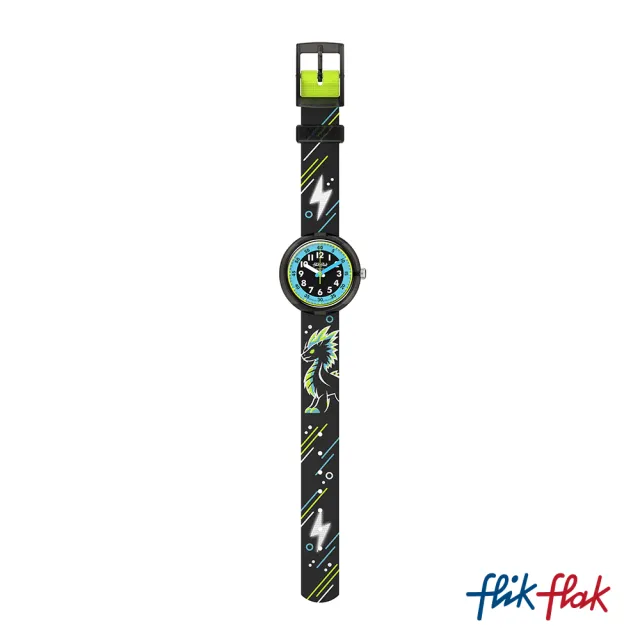 【Flik Flak】兒童手錶 MYSTIC DRAGON 兒童禮物/安全防水/瑞士製造 FPNP159(31.85mm)