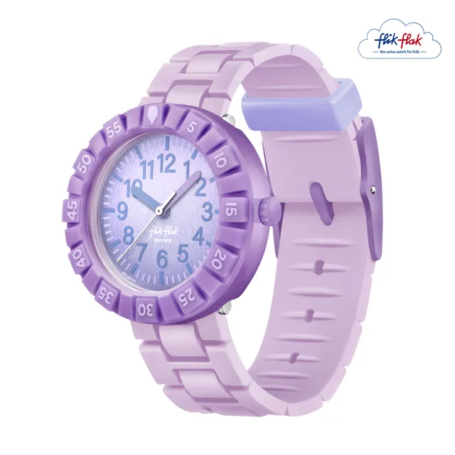 【Flik Flak】兒童手錶 LAVENDOLOGY 兒童禮物/安全防水/瑞士製造 FCSP127(36.7mm)