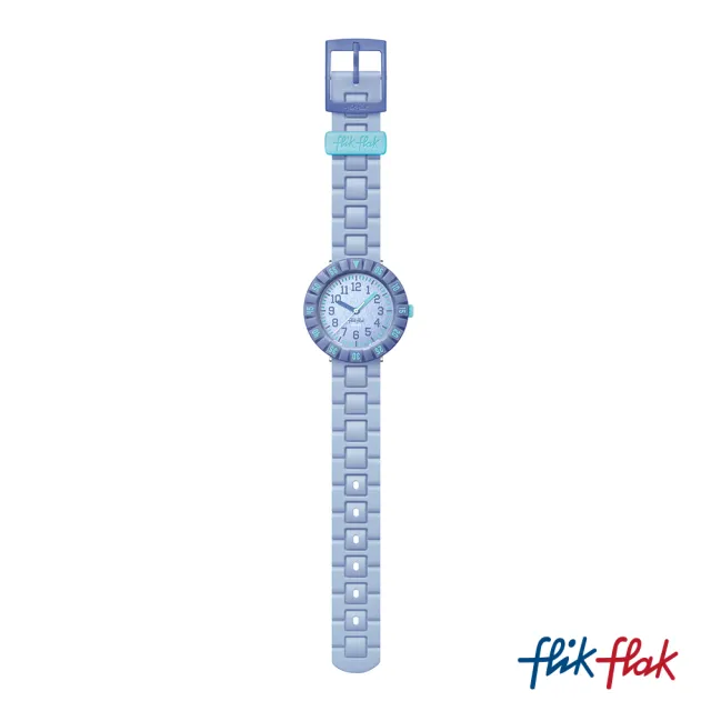 【Flik Flak】兒童手錶 DENIMOLOGY 兒童禮物/安全防水/瑞士製造 FCSP128(36.7mm)
