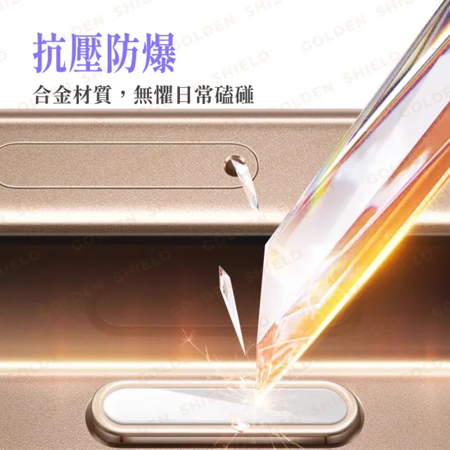 【GOLDEN SHIELD】金屬按鍵貼 2入組 適用iPhone 觸控貼 相機鍵 保護貼 按鍵貼 防塵貼 相機按鍵 i16 i17