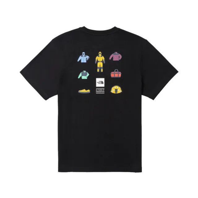 【The North Face】TNF 休閒 短袖T恤 U ICONIC BOX RELAXED SS TEE GRAPHIC - AP 男 女 黑 (NF0A8GVUJK3)