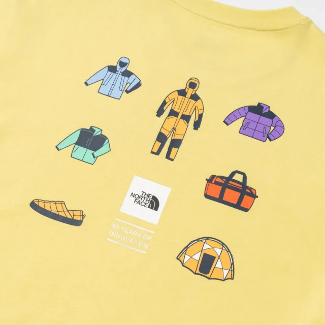 【The North Face】TNF 休閒 短袖T恤 U ICONIC BOX RELAXED SS TEE GRAPHIC - AP 男 女 黃 (NF0A8GVUG66)