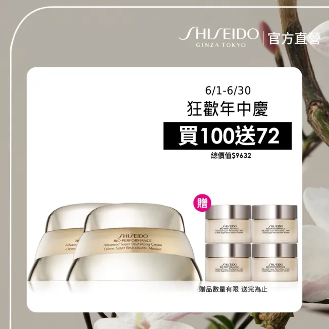 【SHISEIDO 資生堂國際櫃】百優乳霜50mL雙入組(國民乳霜/乳霜/晚霜/日霜/保濕)