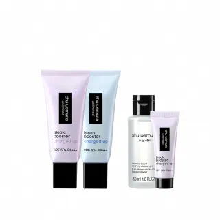 【Shu uemura 植村秀】官方直營  無極限全效亮白防曬精華乳雙入組(超快充亮顏乳/妝前乳/囤貨組/618限定)