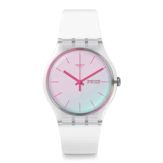 【SWATCH】POLAWHITE 經典手錶/男錶/女錶/瑞士製造 SO29K704-S14(41mm)