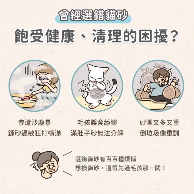 【汪喵星球】mo獨家 益生菌米粒型豆腐砂16KG囤貨組(根除臭源/低粉塵/貓砂/可沖馬桶)(4KG)(4入組)