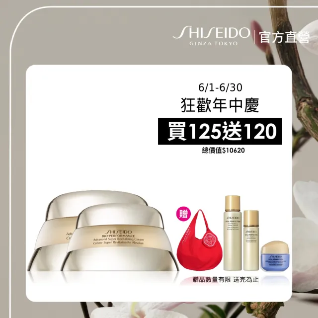 【SHISEIDO 資生堂國際櫃】百優乳霜霸容量組75mL+50mL(國民乳霜/日霜/晚霜/乳霜/保濕/抗老)