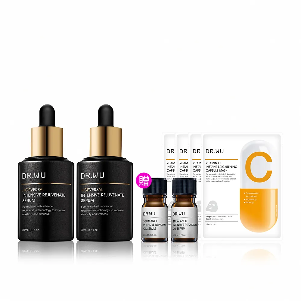 【DR.WU 達爾膚】2026全新升級！玫瑰PDRN 超逆齡肌因再生精華30ML(2入組)