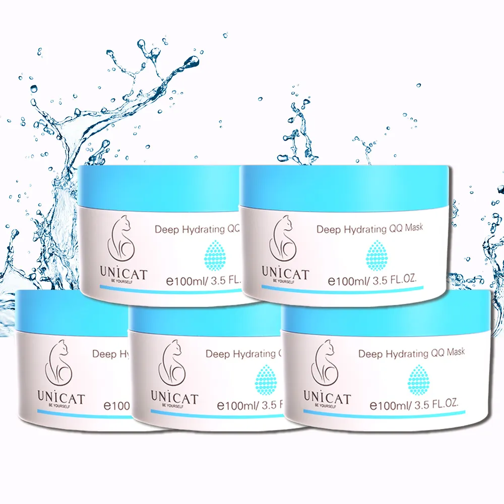 【UNICAT 變臉貓】膠原蛋白保濕水凝霜 曬後保濕 細緻彈力 100ml 共5入 晚安凍膜(晚安面膜 乳霜 面霜)