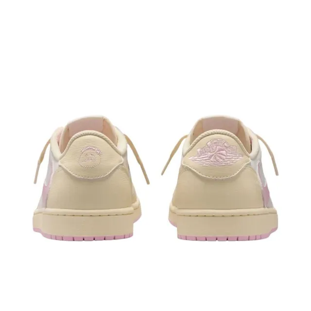 【NIKE 耐吉】Travis Scott x Nike Air Jordan 1 Low OG SP 淺粉倒勾 聯名爆款 復古做舊 男鞋 IQ7604-100
