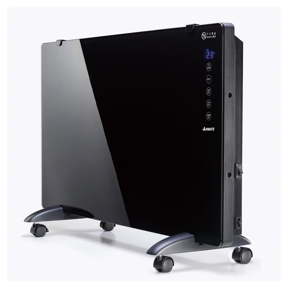 【AIRMATE艾美特】24hr快速出貨-居浴兩用對流式電暖器HC12102R(鏡面3檔可壁掛)
