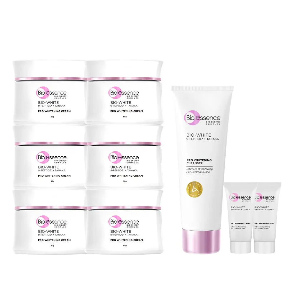 【Bio-essence 碧歐斯】乳霜 BIO升級版超能煥白極光亮膚霜50g(6入組)