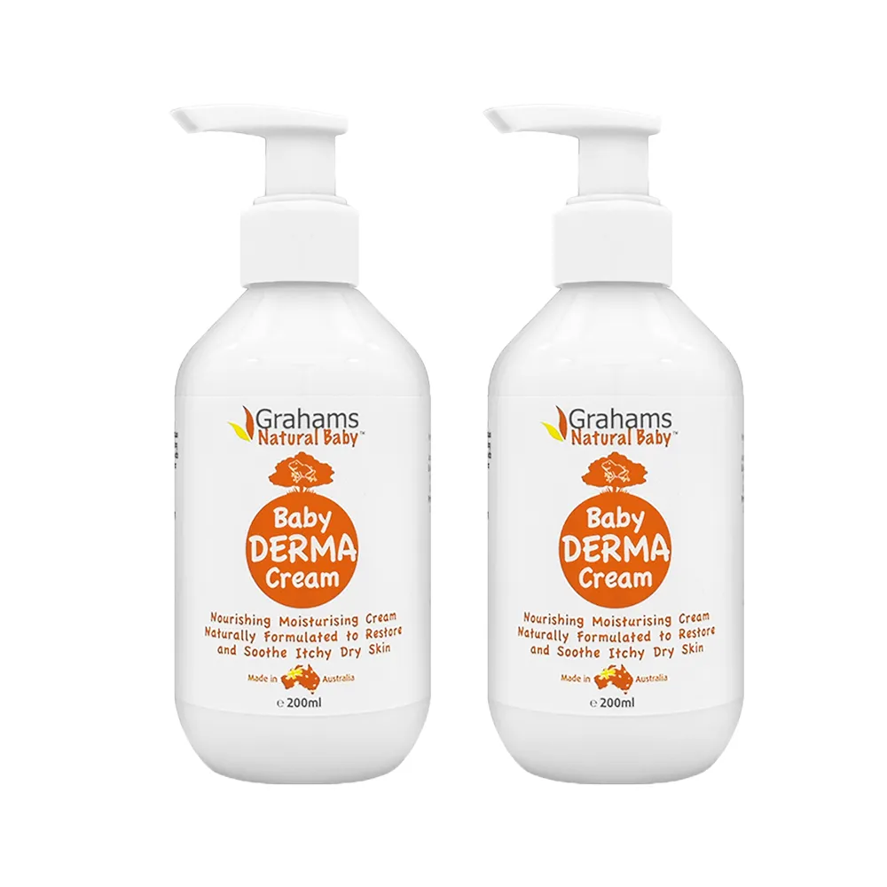 【Grahams 珂然】嬰兒舒敏潤膚霜 200mlx2 (平行輸入版/保濕霜/保濕乳液)