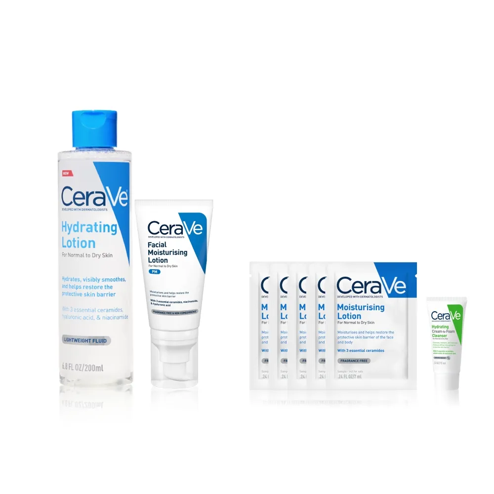 【CeraVe 適樂膚】敏感肌神器★全效極潤修護精華水+全效超級修護乳 52ml_A(安敏補水)