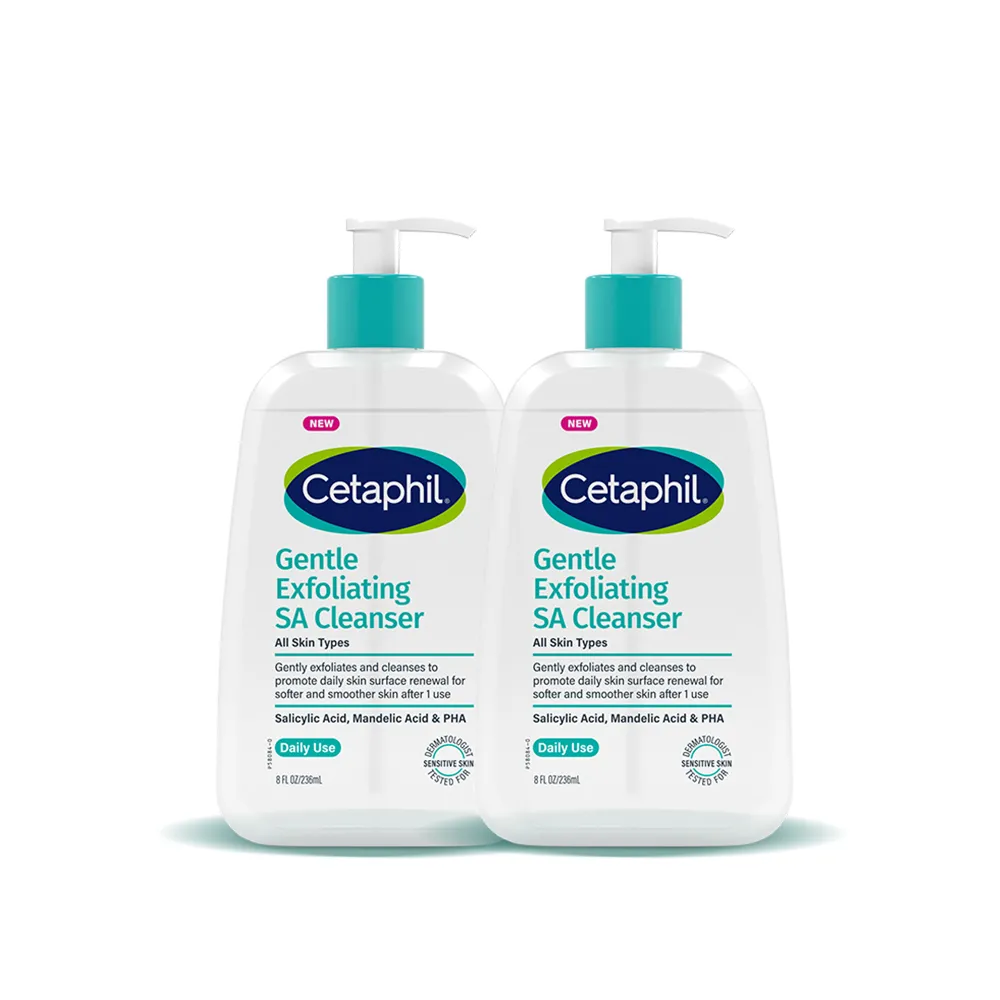 【Cetaphil 舒特膚】官方直營 三酸煥膚嫩亮潔膚露236ml 2入組