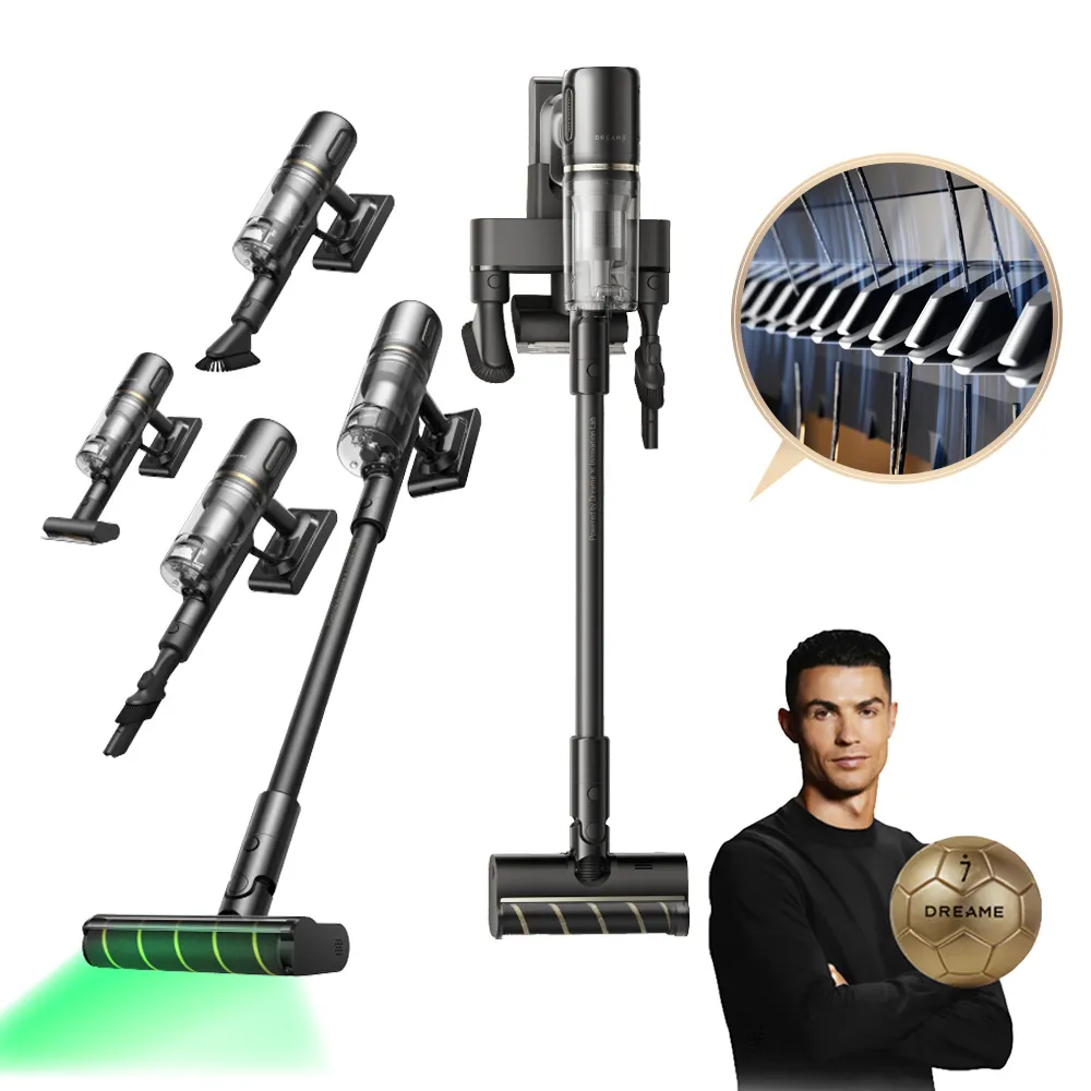 【Dreame 追覓科技】輕巧入門！V50 主動式割毛手持吸塵器(Tangle-Cut™主動式割毛/綠光顯塵/智能髒污感測)