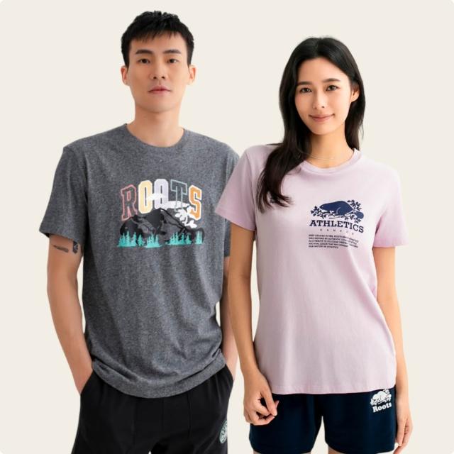 【Roots】男女款- 精選618 Roots海狸LOGO短袖T恤(多款可選)