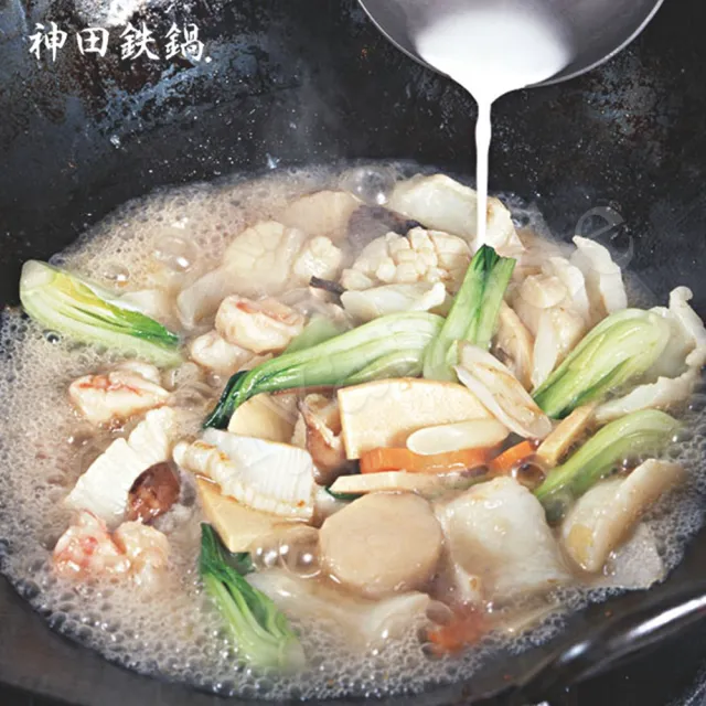 【神田】KANDA 日本製 神田鐵鍋 雙柄雙耳 純鐵 無塗層中華炒鍋 鐵鍋 42cm(明火專用)