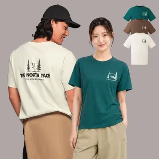 【The North Face】男女款純棉大Logo短袖T恤 (多色可選)