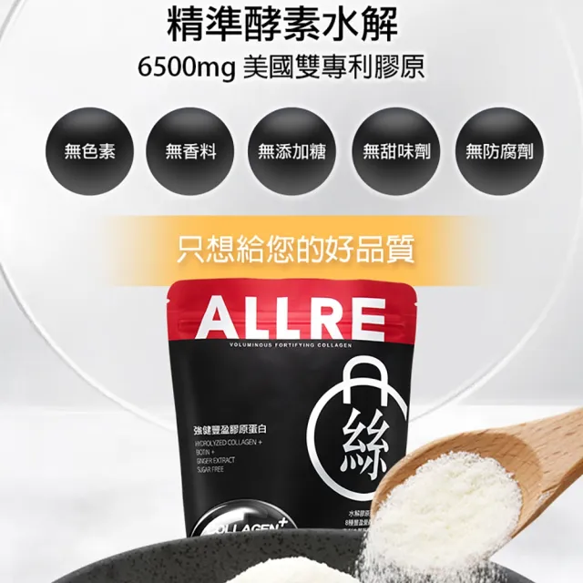 【ALLRE 歐瑞生醫】強健豐盈膠原蛋白或傷口癒合膠原蛋白任選3入組（150g/包）
