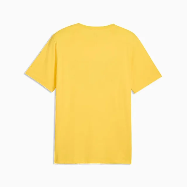 【PUMA】短袖上衣 男 足球巴西 歐規 Fan 黃綠 66070011