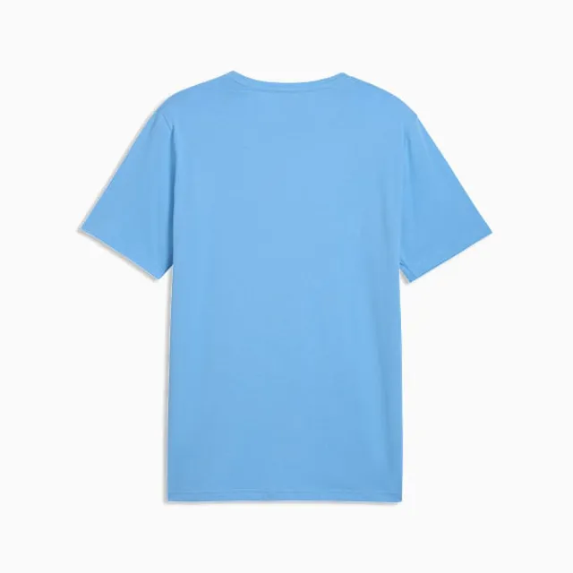 【PUMA】短袖上衣 男 足球阿根廷 歐規 Fan 藍白 66070005