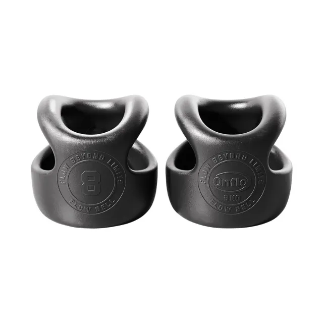 【atflee】Onflo Flowbell 8KG(17.6LB) 2合1 多功能專業訓練啞鈴/壺鈴 雙入