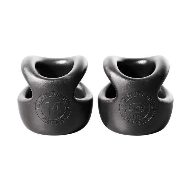 【atflee】Onflo Flowbell 14KG(30.8LB) 2合1 多功能專業訓練啞鈴/壺鈴 雙入