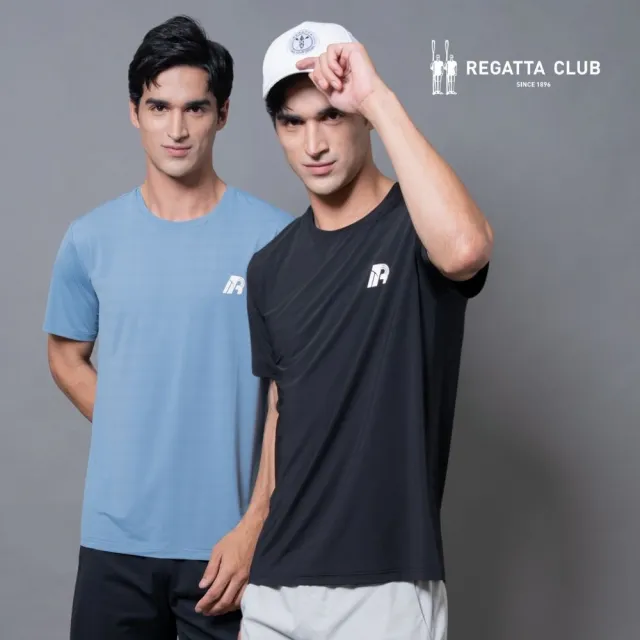 【Regatta Club】超彈力涼感機能排汗上衣(男女款/短袖T恤/匹克球/運動休閒慢跑/速乾抗皺/多色任選)