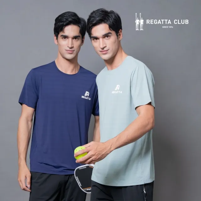 【Regatta Club】超彈力涼感機能排汗上衣(男女款/短袖T恤/匹克球/運動休閒慢跑/速乾抗皺/多色任選)