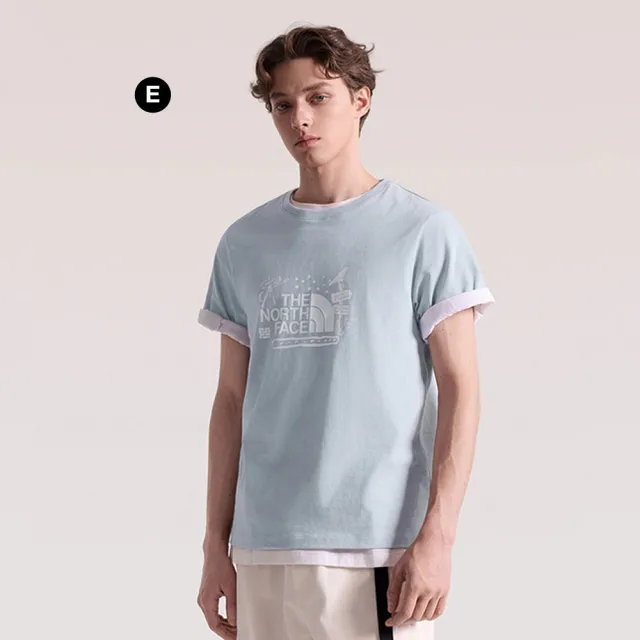 【The North Face】男女款純棉手繪印花短袖T恤 (多色可選)