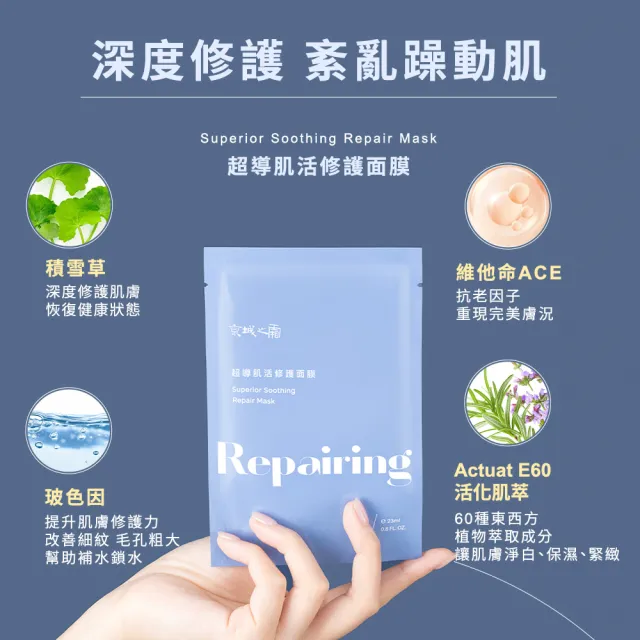 【牛爾京城之霜】momo獨家販售★極能循環超導肌活面膜20片/組(保濕/亮白/修護 三款任選)