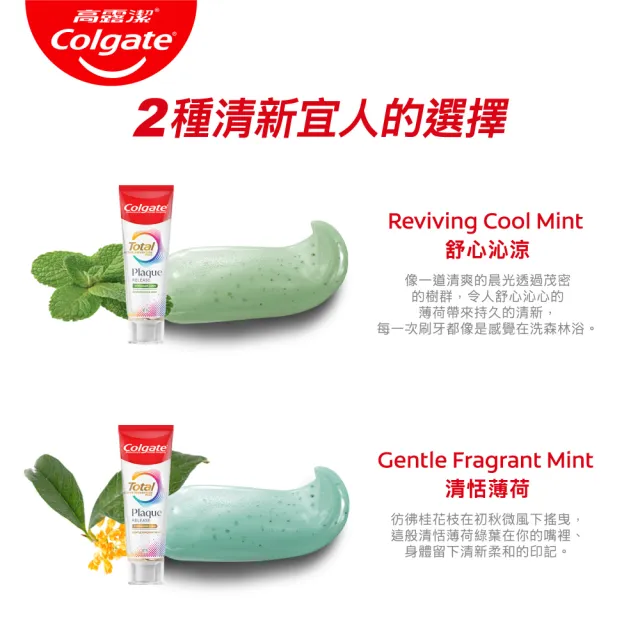 【Colgate 高露潔】全效抗牙菌斑牙膏95g x4(清恬薄荷/舒心沁涼)