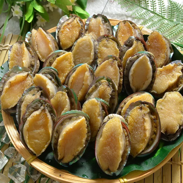 【鮮綠生活】帶殼鮑魚 共8包(淨重19g±10%/顆 10顆/包)